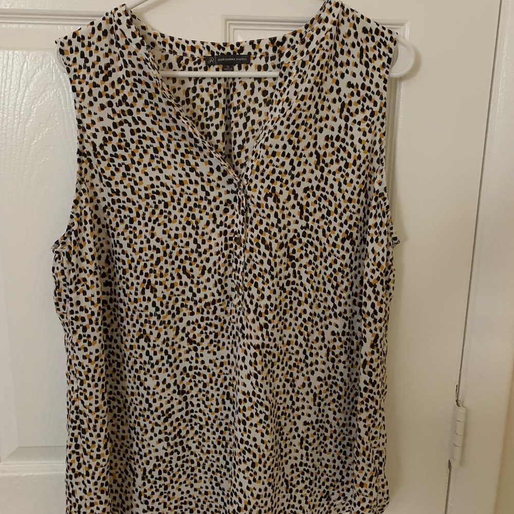 Cheetah Print Sleeveless Top